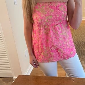 Lilly Pulitzer strapless top